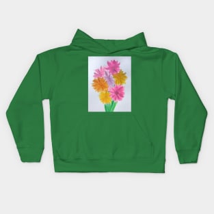 Flower bouquet in watercolor Kids Hoodie